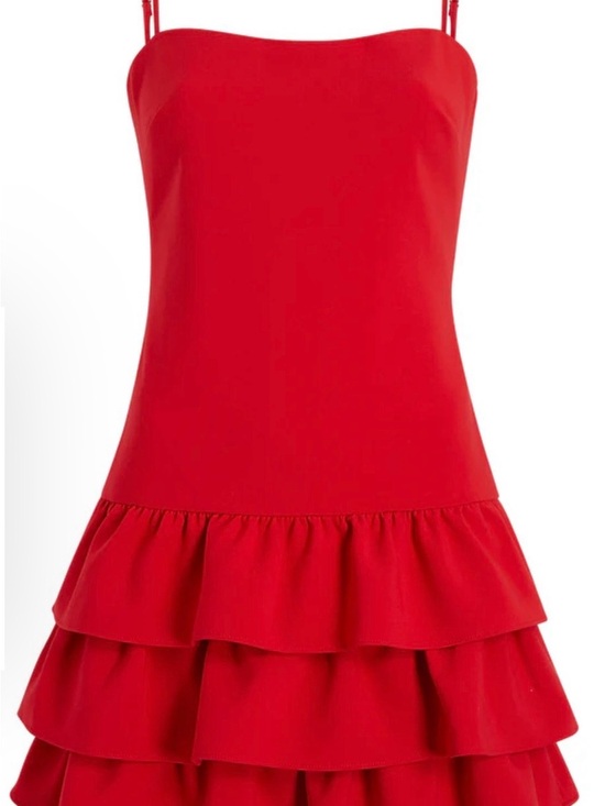 Likely Dresses & Skirts - Likely NYC Amica Dress - Red Tiered Ruffle Dress